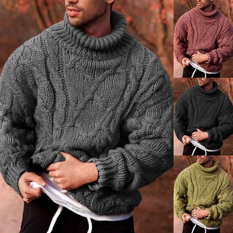 Knitted Cardigan Men - Autumn and winter European and American