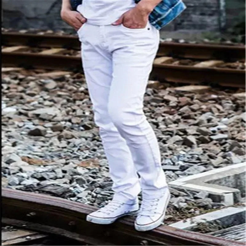 Men'S Fashion Vest With Jeans - Hot Fashion Summer Solid Cotton Jeans