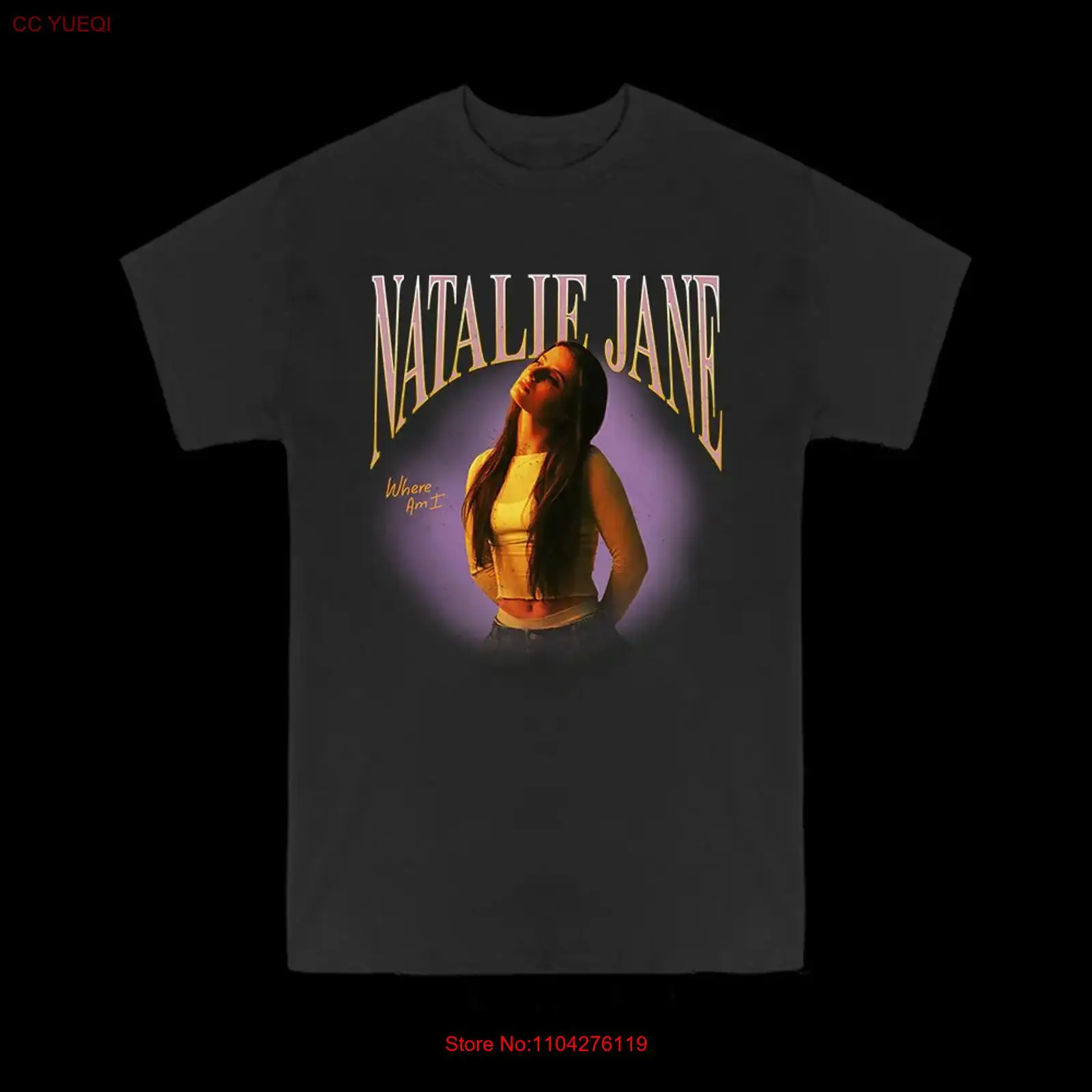Mens Fashion Black Shirt - Natalie Jane T Shirt Size S