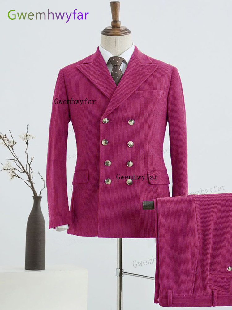 Corduroy Jacket Men - Gwenhwyfar Winter Rosy Corduroy Men Wear