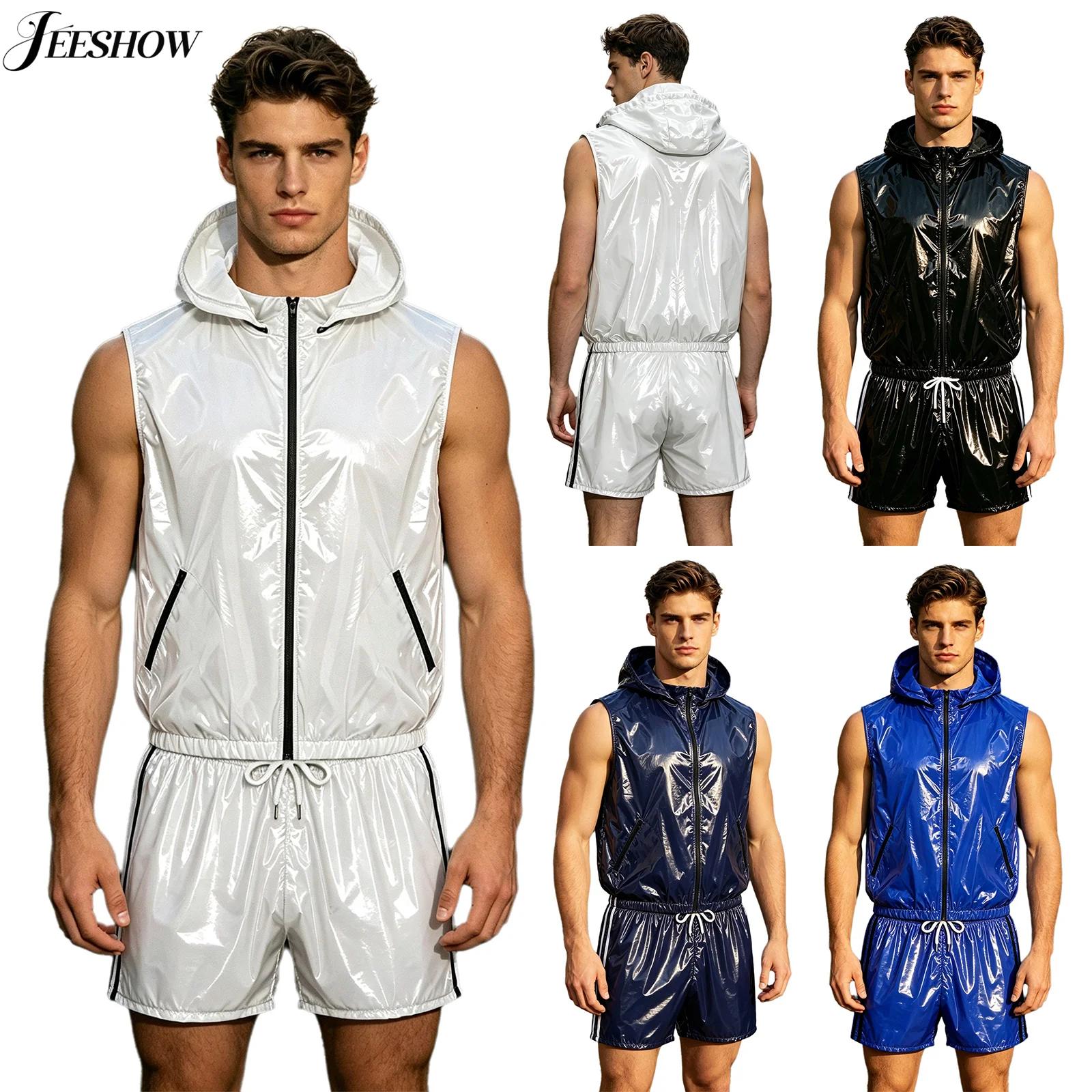 Track Suit Men - Mens Waterproof Sportwear Tracksuit Front Zipper