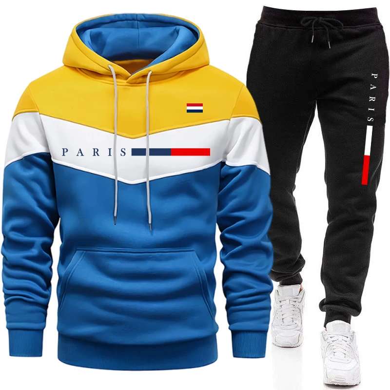 Mens Fashion Urban - Urban Casual Fashion Hoodie Sportswear Paris