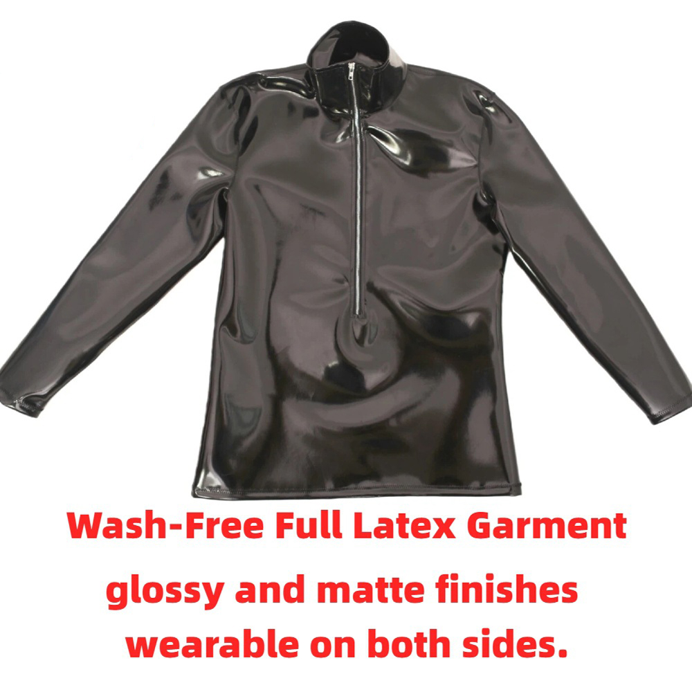 Men'S Fashion 2025 - Sexy Men PVC Glossy Shiny Long