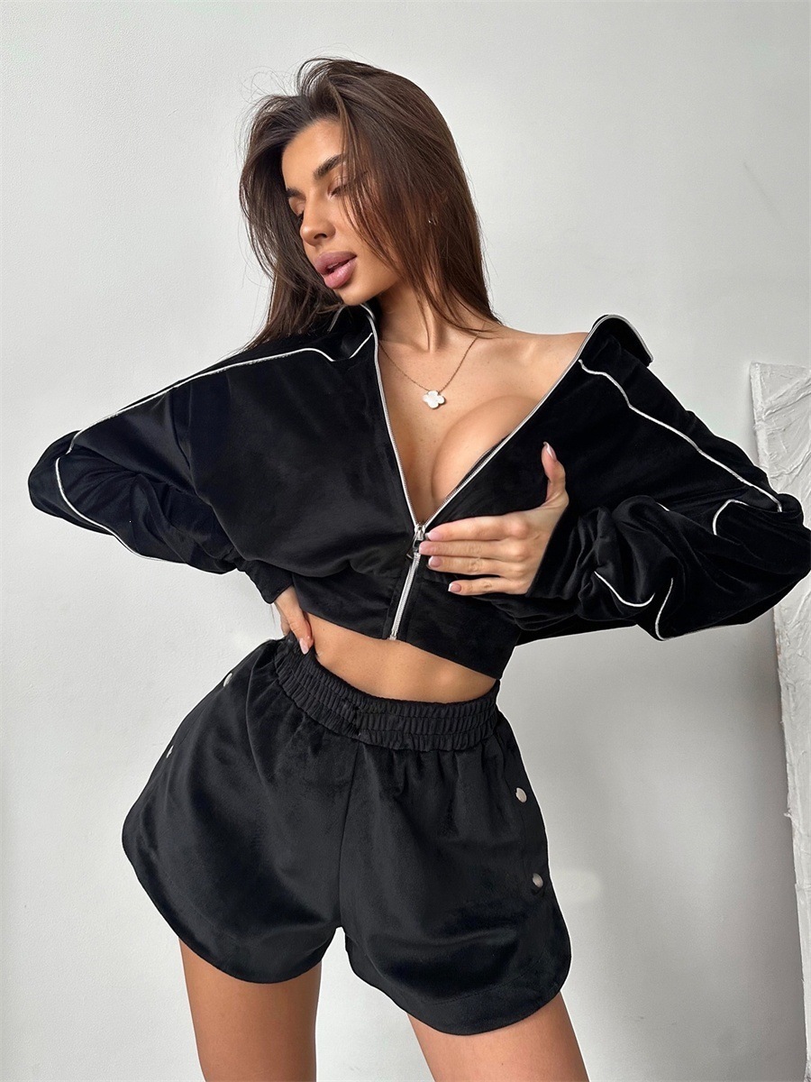 Men'S Fashion Outfits 2026 - Summer Women Long Sleeved Zipper Two