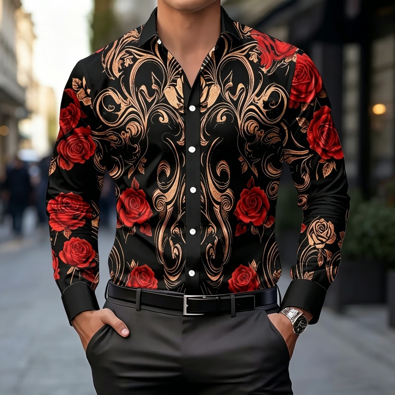 Men'S Fashion For 2026 - 2026 new men's shirt fashion printed
