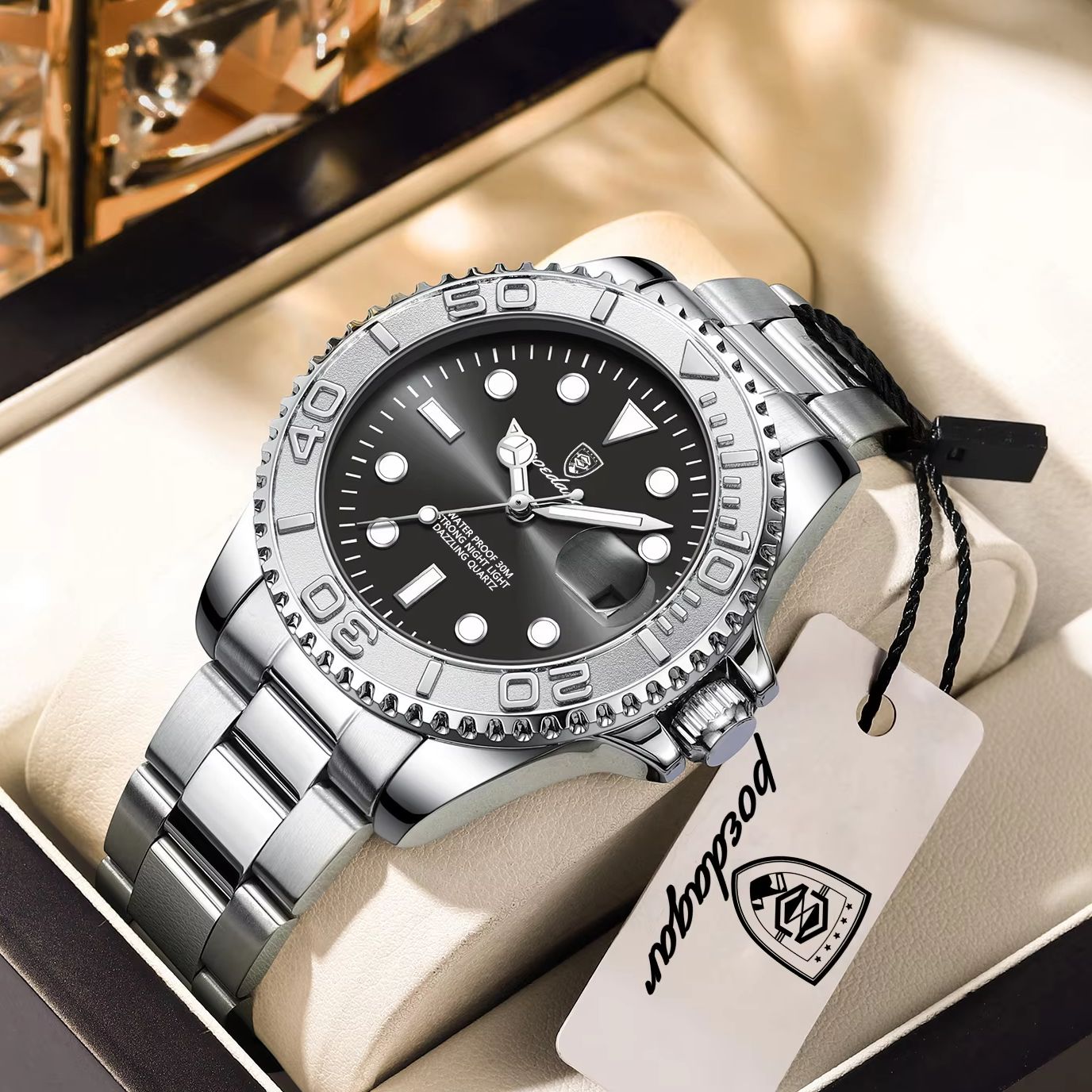 Men'S Fashion Magazine - POEDAGAR Luxury Classic Man Wristwatch Waterproof