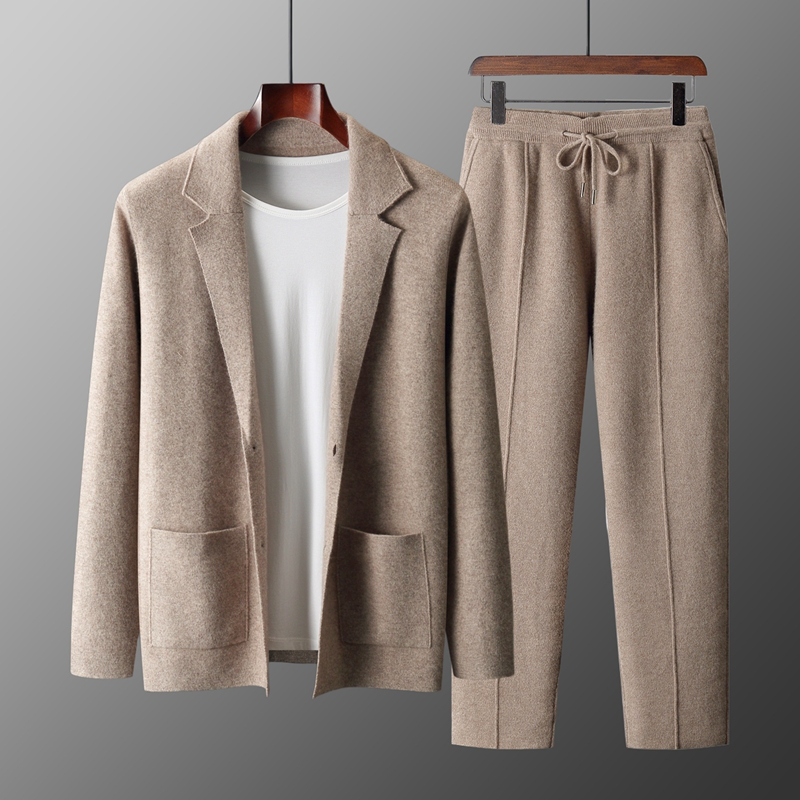 Knitted Cardigan Men - MVLYFLRT Men's Autumn Winter Thick 100%
