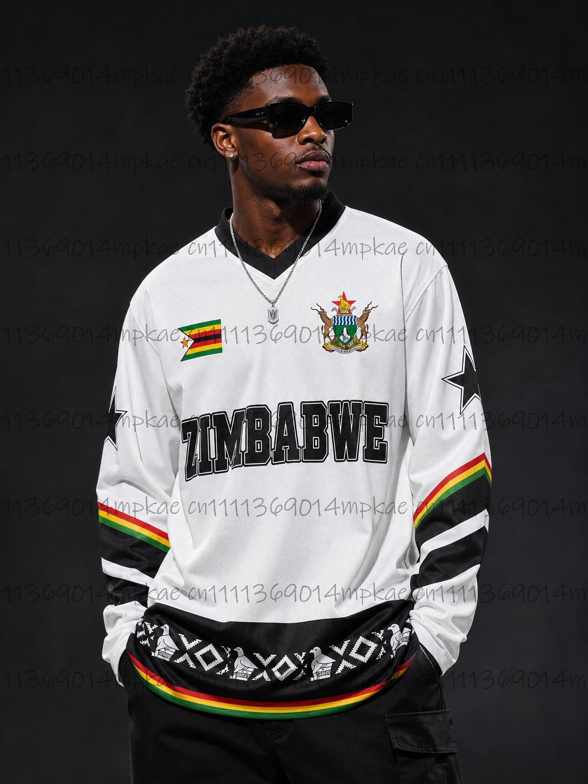 Mens Fashion Style - Autumn Zimbabwe Ethnic Street Style Printed