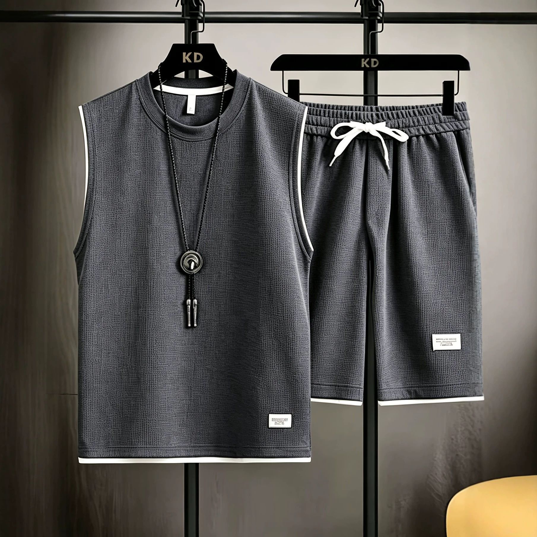 Summer men's vest sets high qu - Men'S Fashion For Summer ulasan dan harga