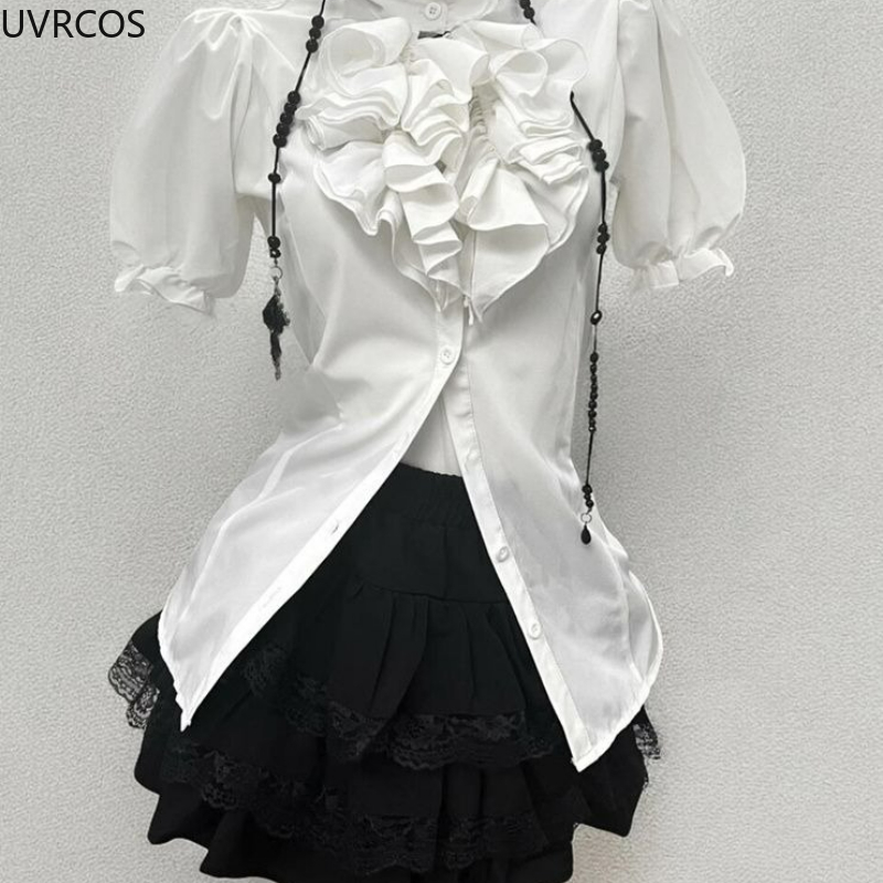 Y2k Aesthetic Lolita Style Swe - Formal Waistcoat Vest ulasan dan harga