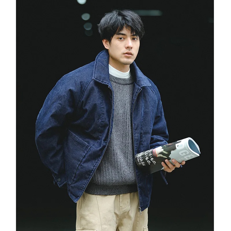 Men Japanese Streetwear Retro  - Corduroy Jacket Men ulasan dan harga