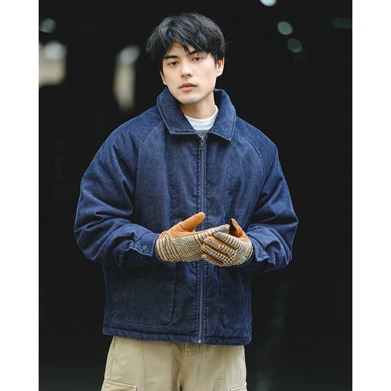 Men Japanese Streetwear Retro  - Corduroy Jacket Men ulasan dan harga
