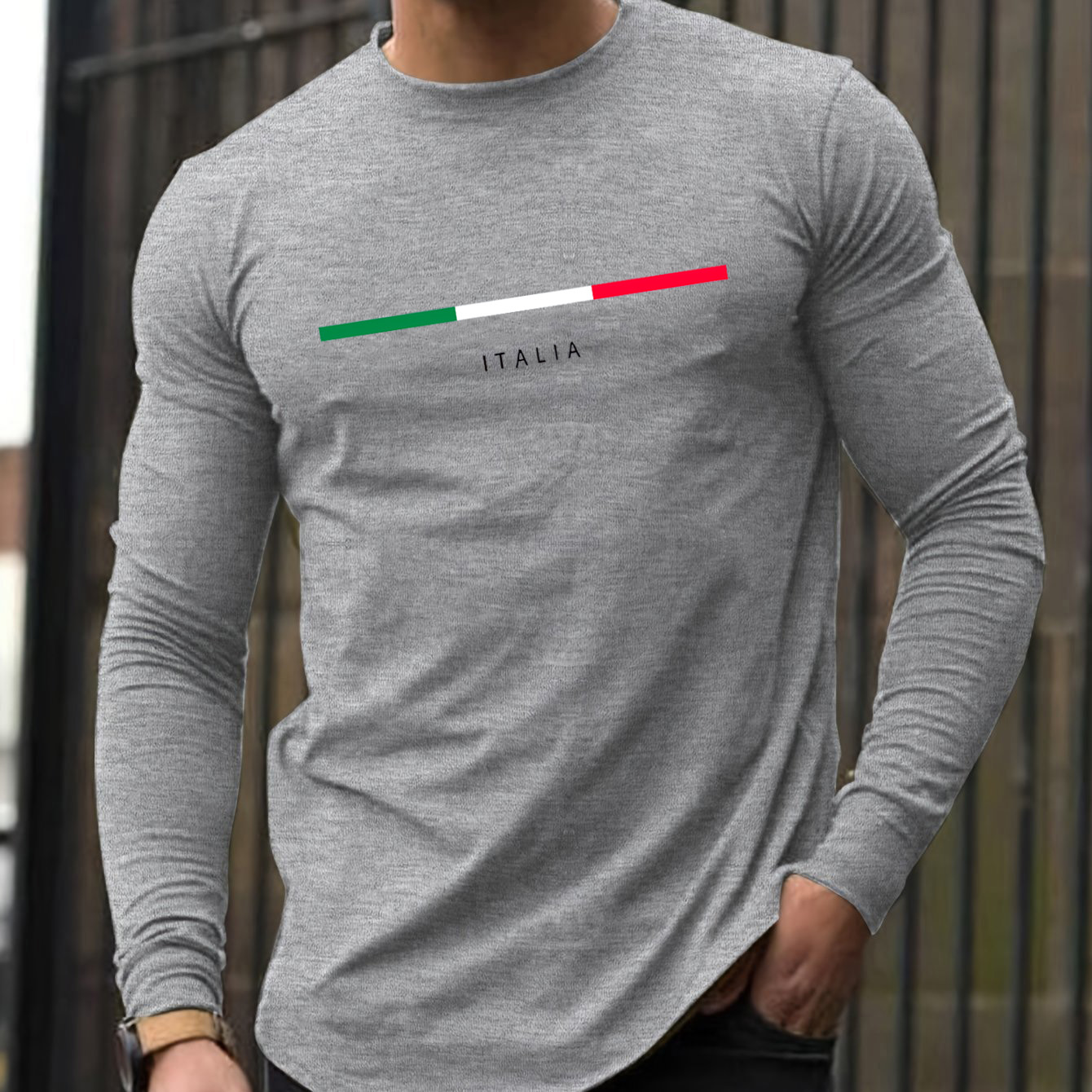 100% pure cotton men's long sl - Men'S Fashion 2025 ulasan dan harga