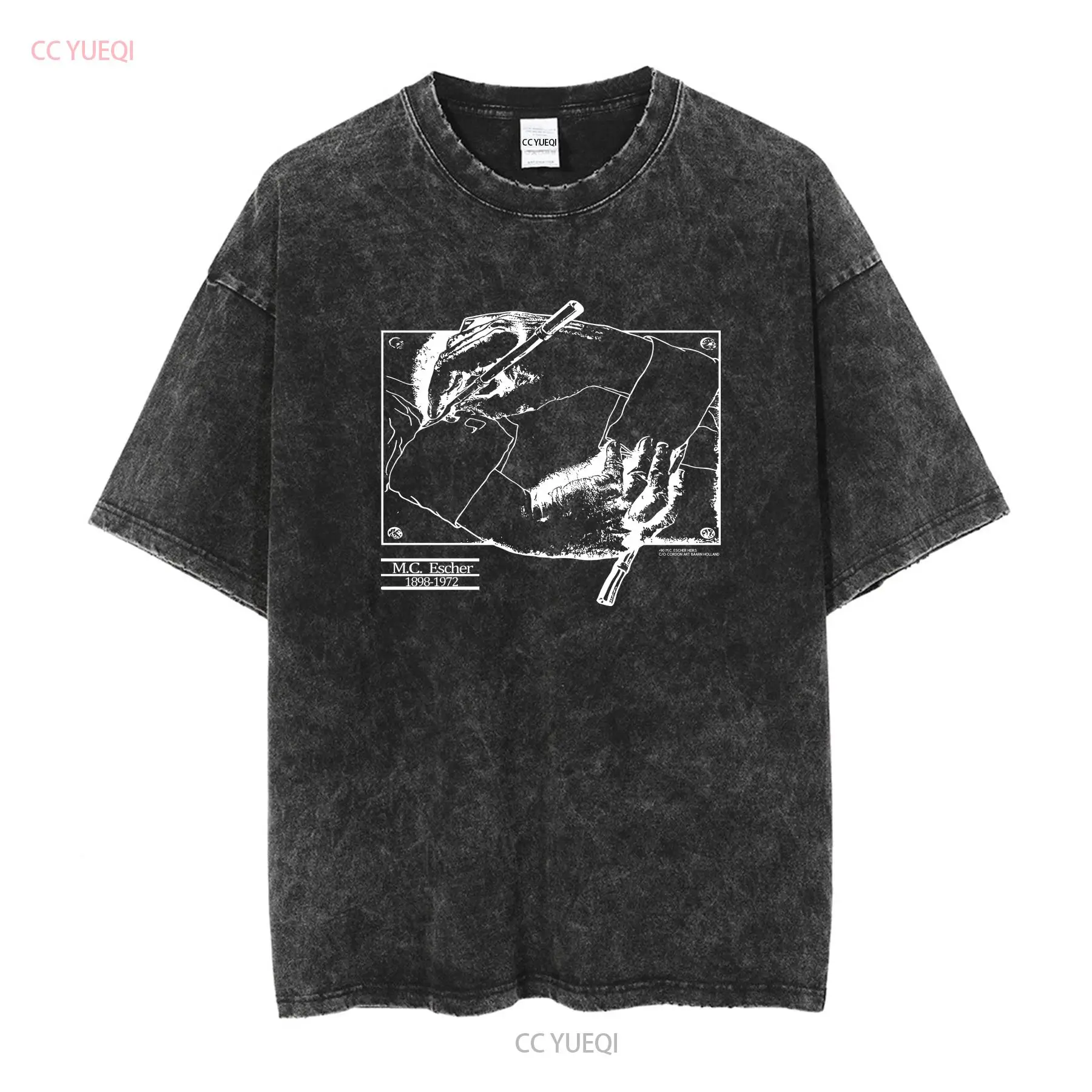 Vintage 1990 MC Escher T Shirt - Mens Fashion Black Shirt ulasan dan harga