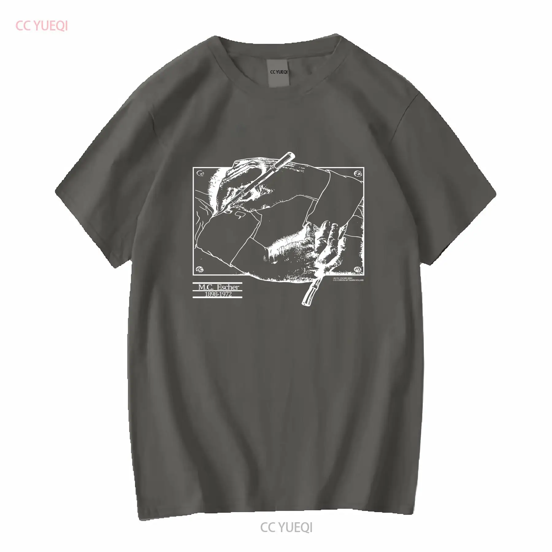 Vintage 1990 MC Escher T Shirt - Mens Fashion Black Shirt ulasan dan harga