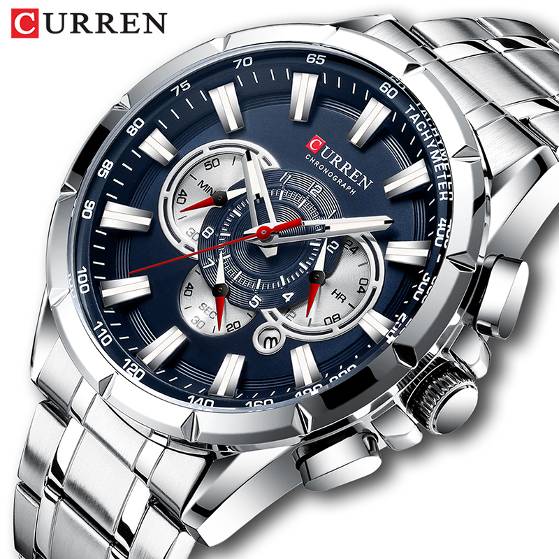 CURREN Wrist Watch Men Waterpr - Men'S Fashion Magazine ulasan dan harga