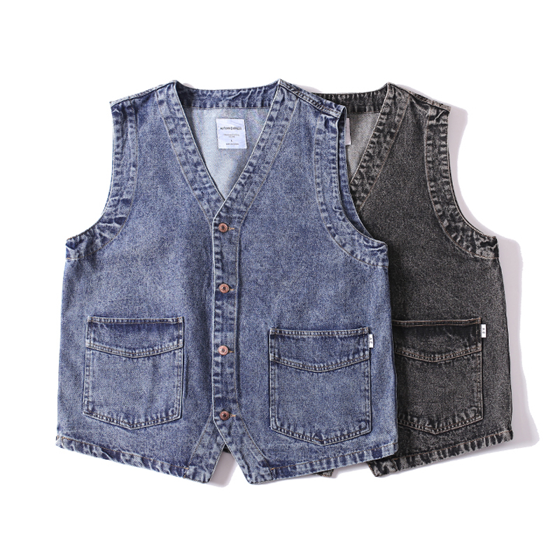 Men Japanese Streetwear Citybo - Men'S Fashion Vest With Jeans ulasan dan harga