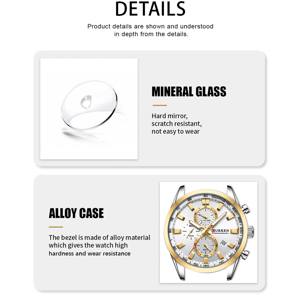 CURREN Luxury Fashion Chronogr - Men'S Fashion Magazine ulasan dan harga