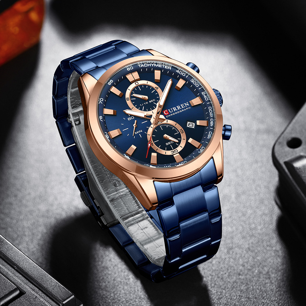 CURREN Luxury Fashion Chronogr - Men'S Fashion Magazine ulasan dan harga