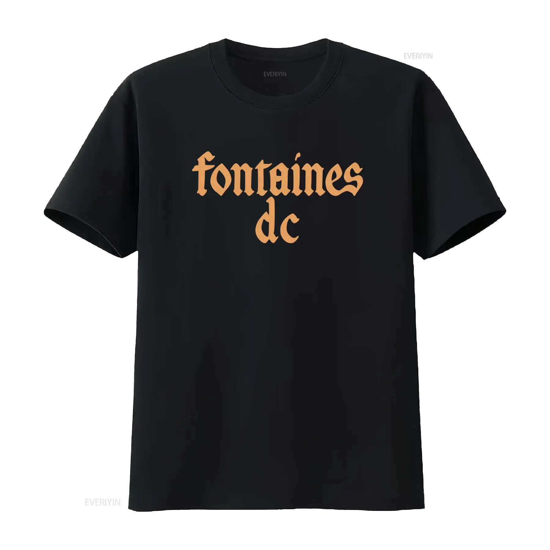 Fontaines D C 'Gothic Logo' Bl - Mens Fashion Black Shirt ulasan dan harga
