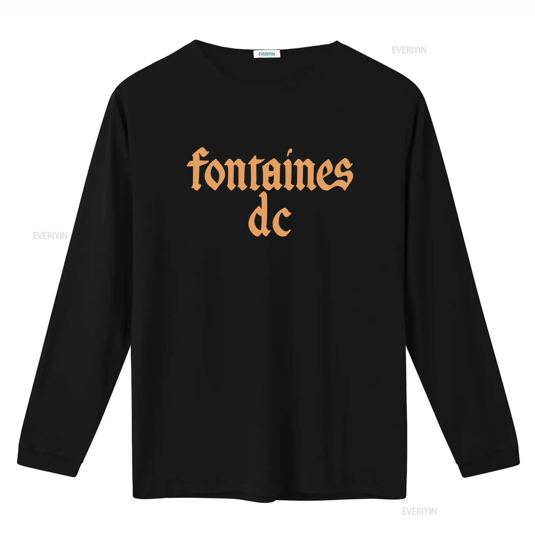Fontaines D C 'Gothic Logo' Bl - Mens Fashion Black Shirt ulasan dan harga