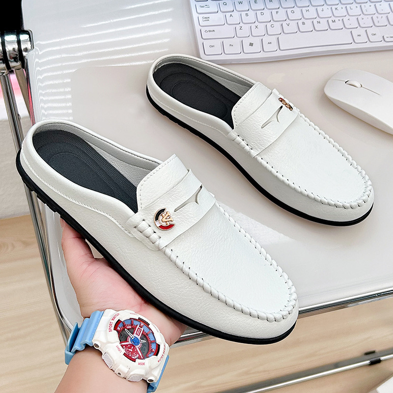 Men Slippers Fashion Leather L - Men'S Fashion Loafers ulasan dan harga