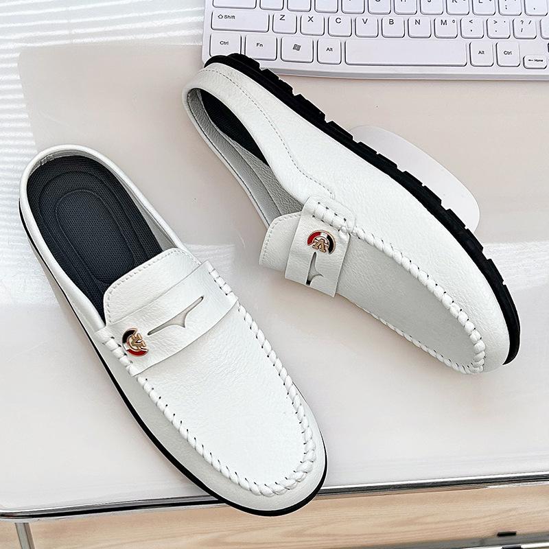 Men Slippers Fashion Leather L - Men'S Fashion Loafers ulasan dan harga