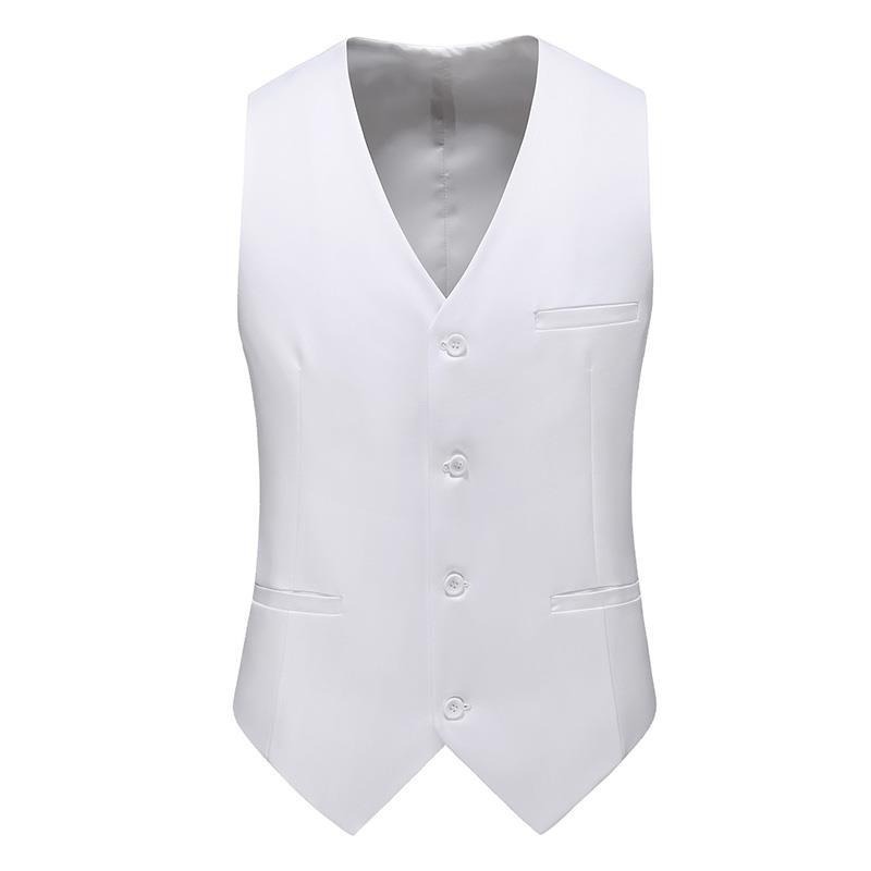 19 Colors Men Vest Solid Color - Formal Waistcoat Vest ulasan dan harga