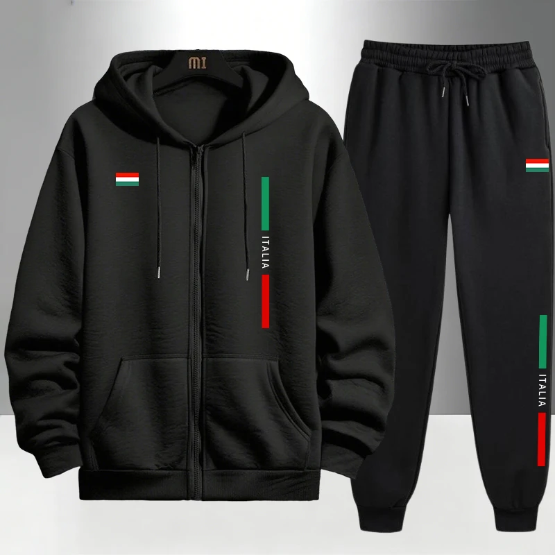 Italy Fashion Men's Set Zipper - Mens Fashion Urban ulasan dan harga