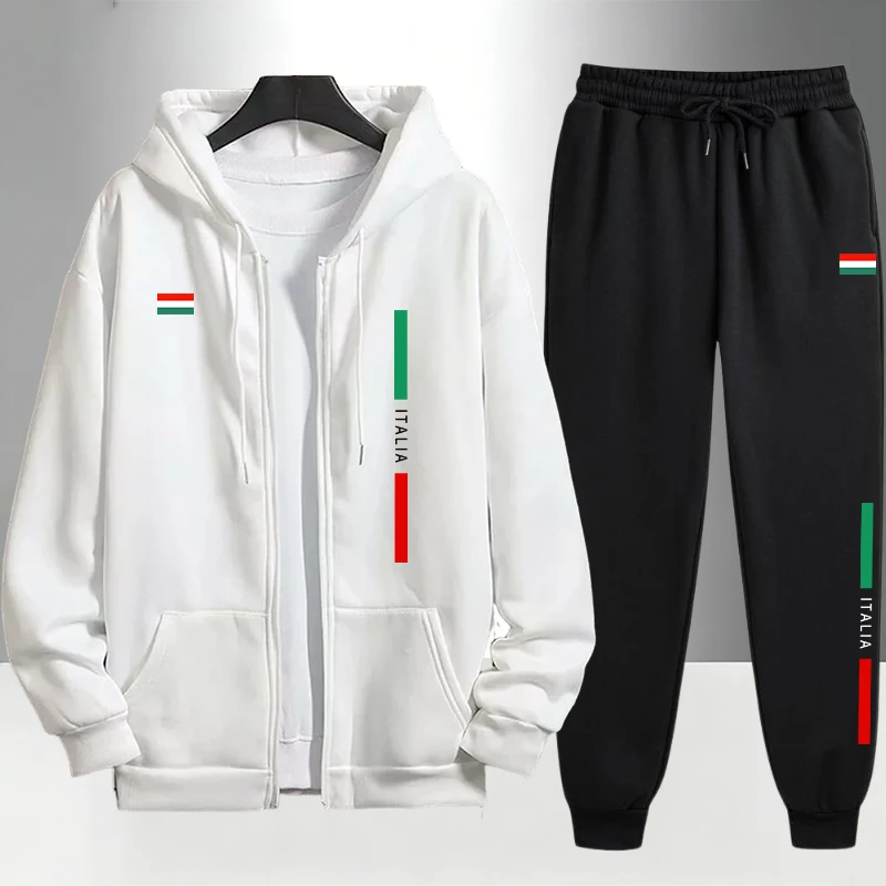 Italy Fashion Men's Set Zipper - Mens Fashion Urban ulasan dan harga