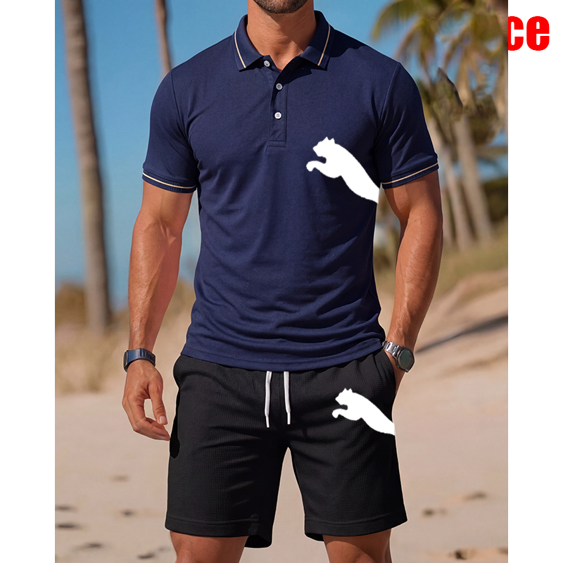 Men's Casual Short-Sleeved Pol - Men'S Fashion Outfits 2026 ulasan dan harga