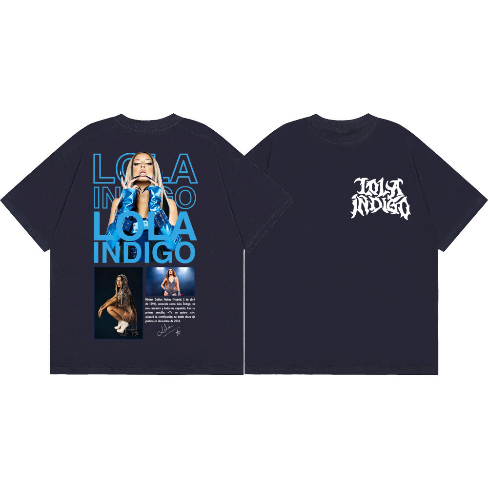Singer Lola Indigo Merch T-shi - Men'S Fashion Aesthetics ulasan dan harga