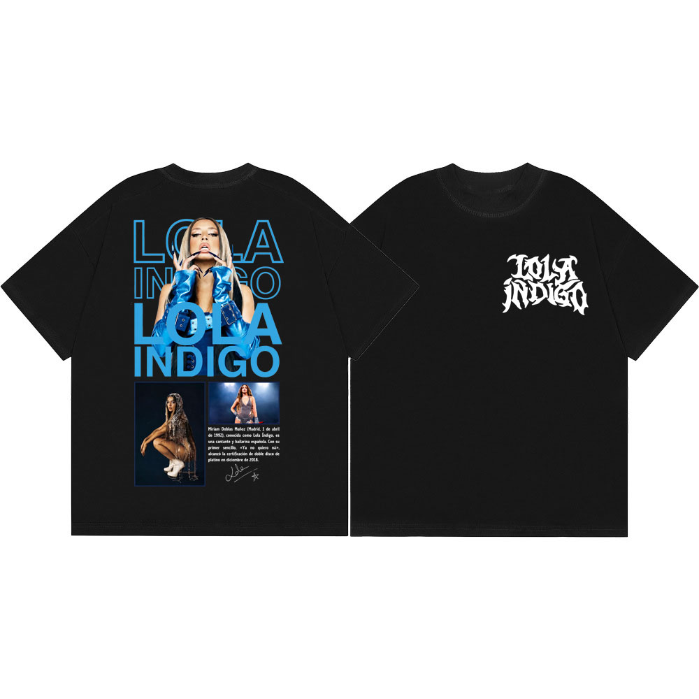 Singer Lola Indigo Merch T-shi - Men'S Fashion Aesthetics ulasan dan harga