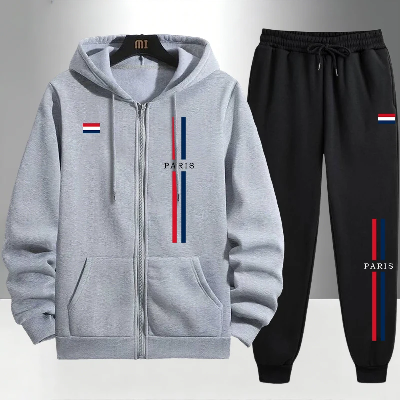 Paris Fashion Men's Set Zipper - Mens Fashion Urban ulasan dan harga