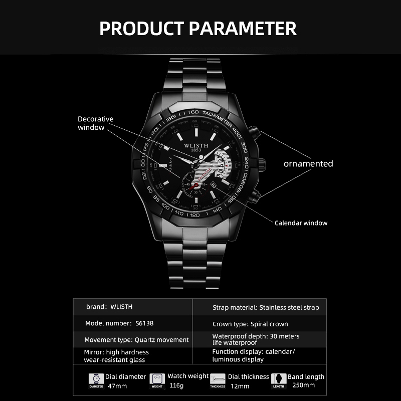 Luxury Brand Man Watch Waterpr - Men'S Fashion Magazine ulasan dan harga