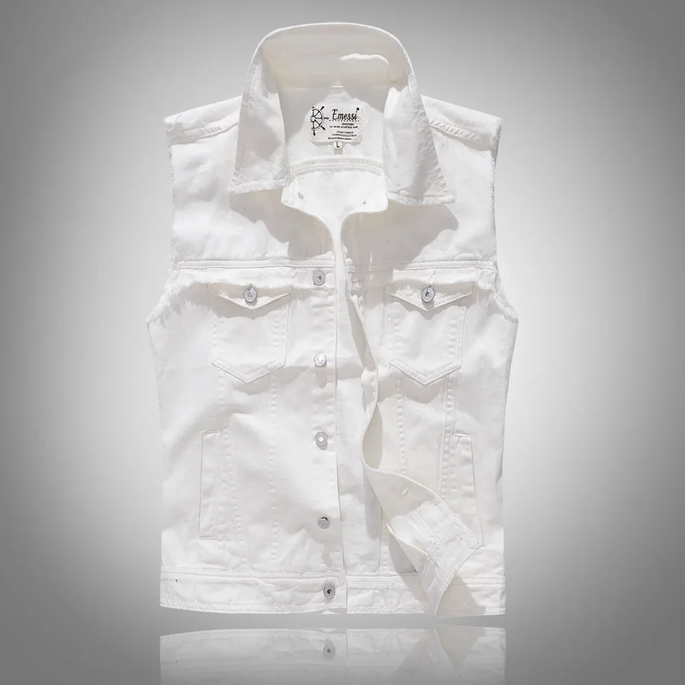 Pop Summer New Fashion Men's A - Men'S Fashion Vest With Jeans ulasan dan harga