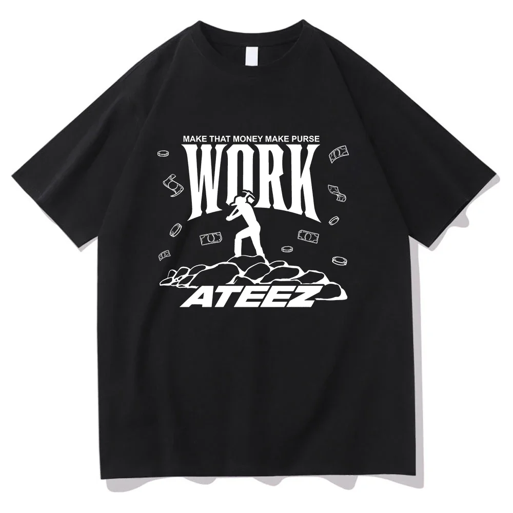 Ateez Work Vector T Shirt Fash - Men'S Fashion Aesthetics ulasan dan harga