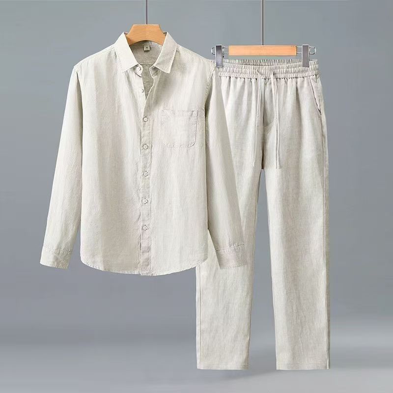 (Shirt + trousers) 2026 summer - Mens Fashion Style ulasan dan harga
