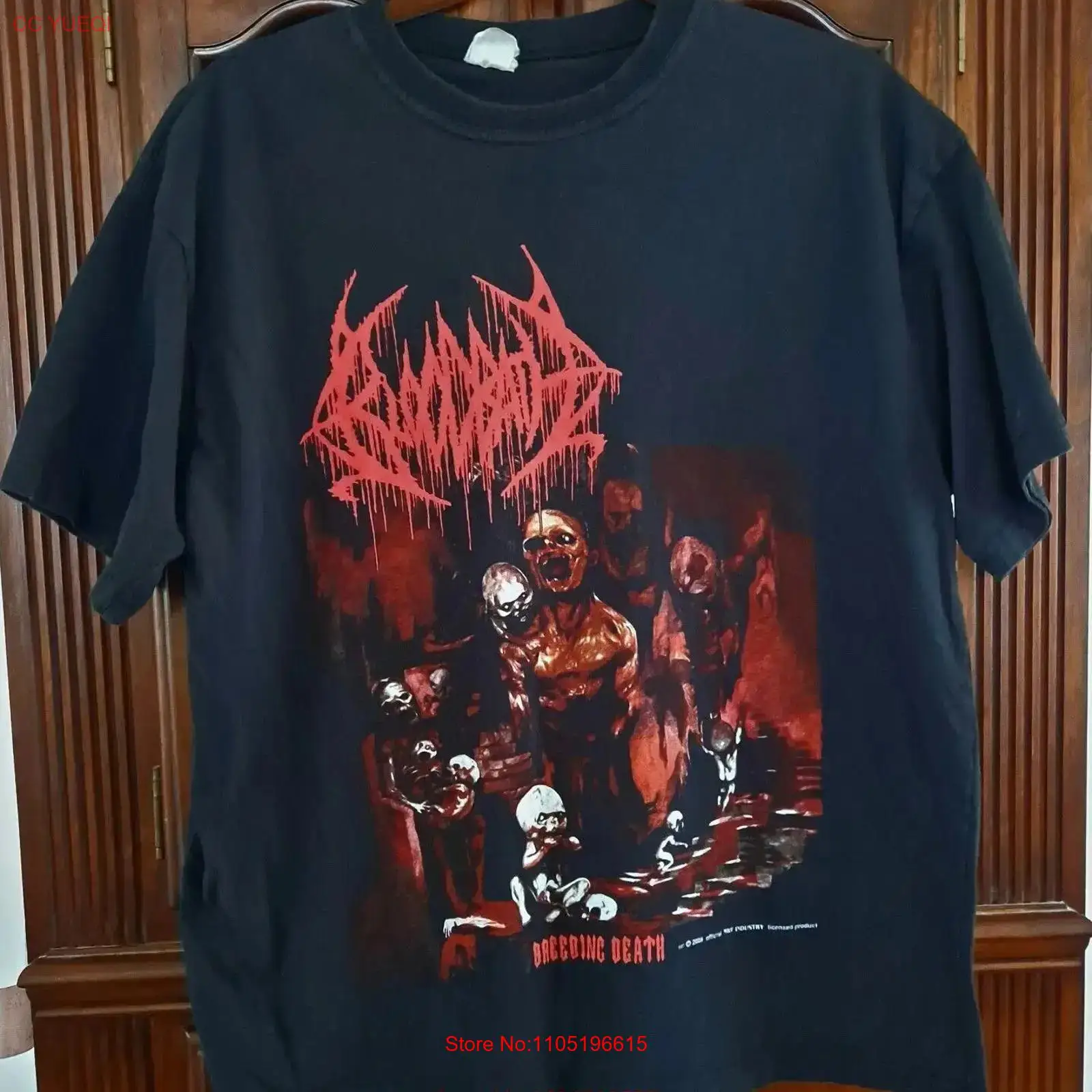 BLOODBATH Breeding Death T Shi - Mens Fashion Black Shirt ulasan dan harga