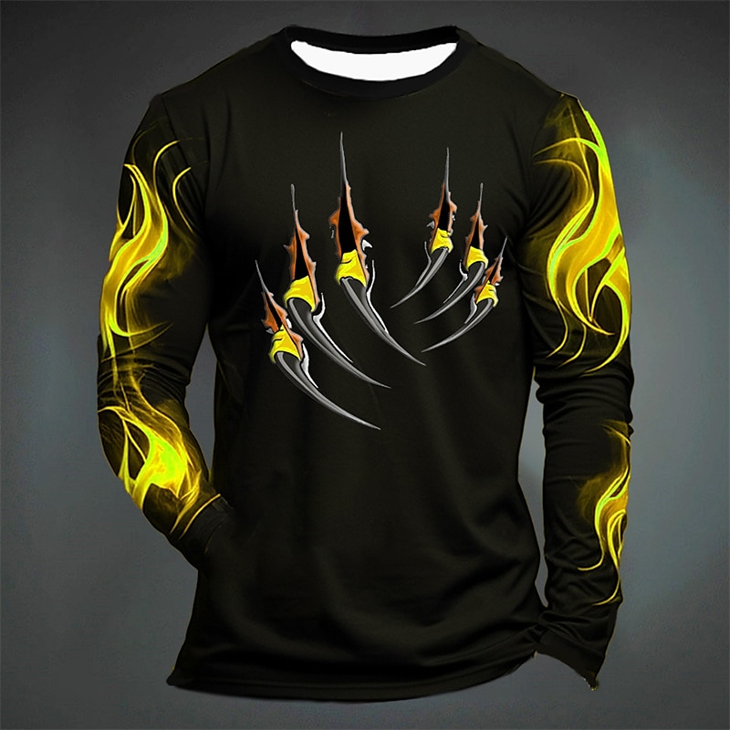Funny Tiger Print T Shirt For  - Men'S Spring Fashion ulasan dan harga