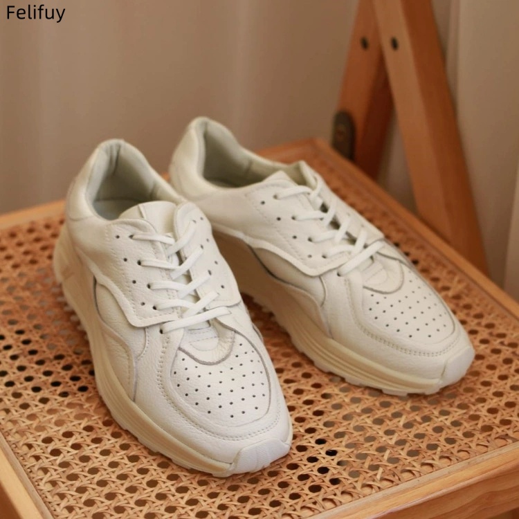 Round-toe Lace-up Casual White - Men'S Fashion Loafers ulasan dan harga