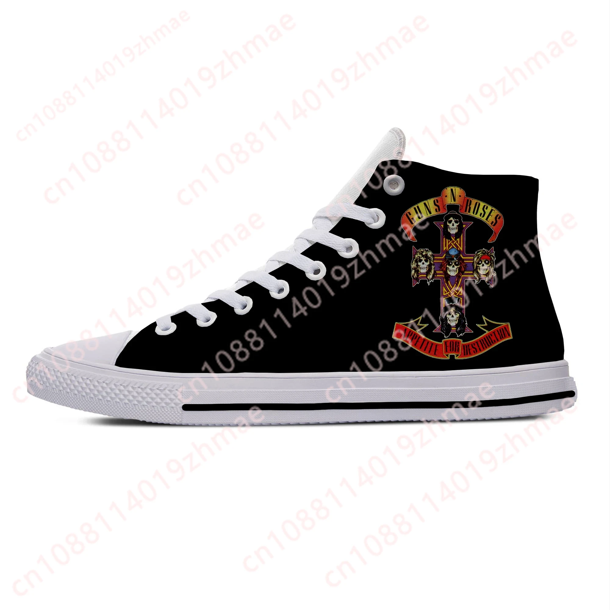 Hot 3D Guns N Rose Heavy Metal - Men'S Fashion Loafers ulasan dan harga