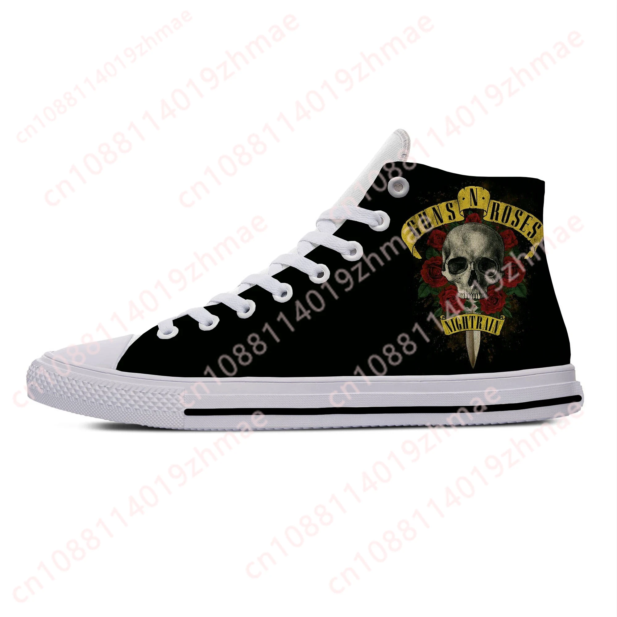 Hot 3D Guns N Rose Heavy Metal - Men'S Fashion Loafers ulasan dan harga
