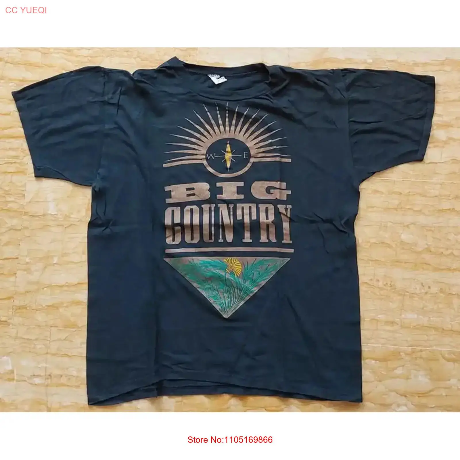 BIG COUNTRY vintage '83 black  - Mens Fashion Black Shirt ulasan dan harga