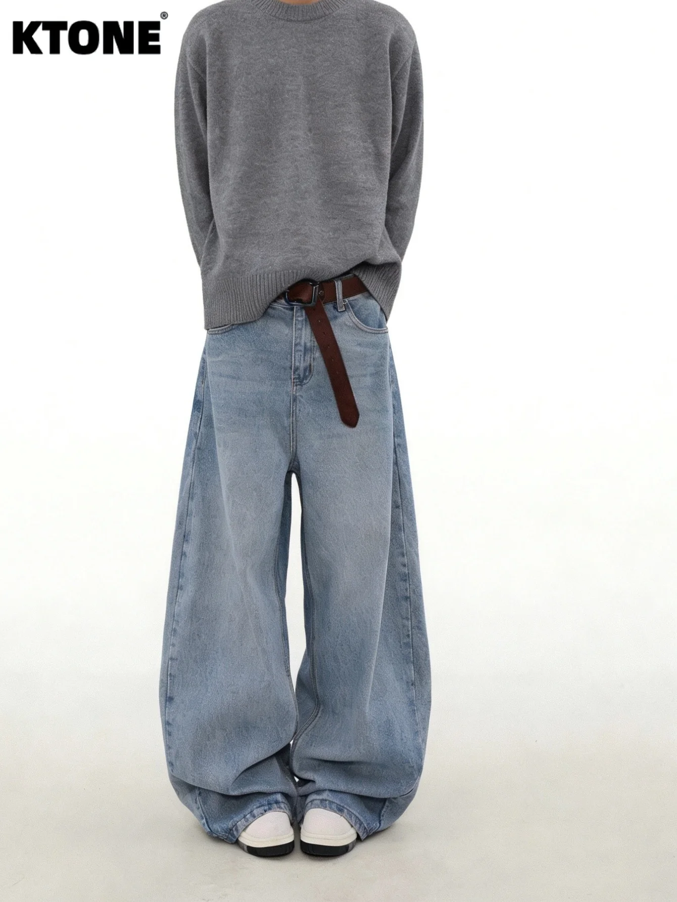 Light Retro Y2K Blue Baggy Jea - Men'S Fashion For 60 Year Old ulasan dan harga