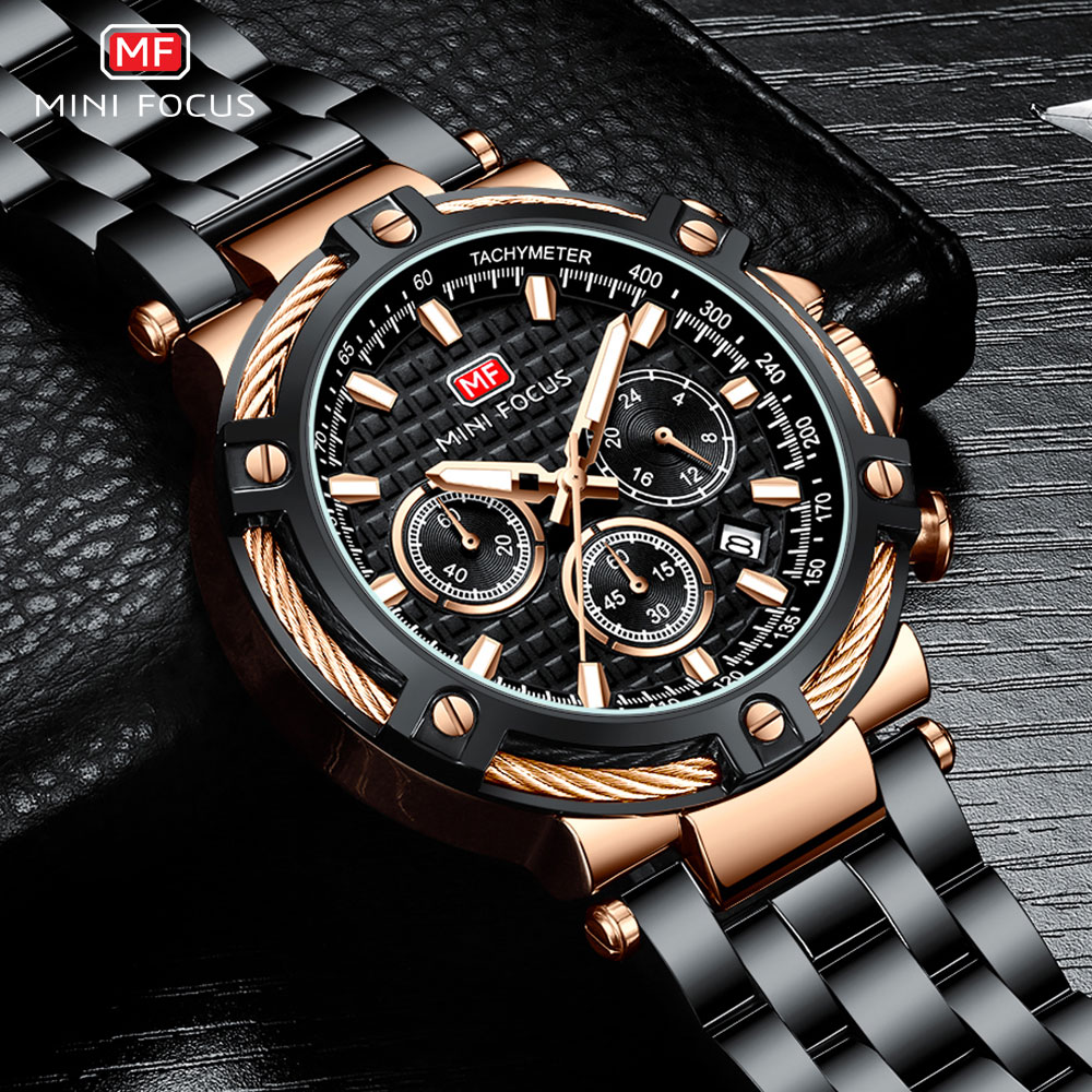 MINI FOCUS Black Stainless Ste - Men'S Fashion Magazine ulasan dan harga