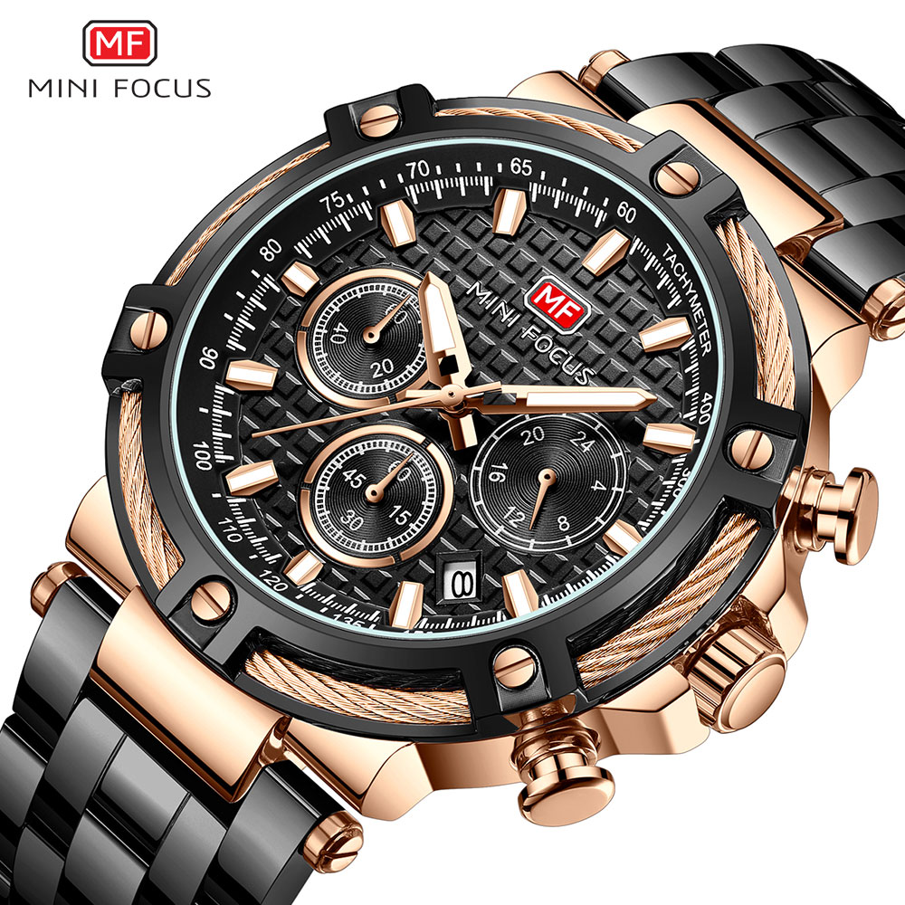 MINI FOCUS Black Stainless Ste - Men'S Fashion Magazine ulasan dan harga