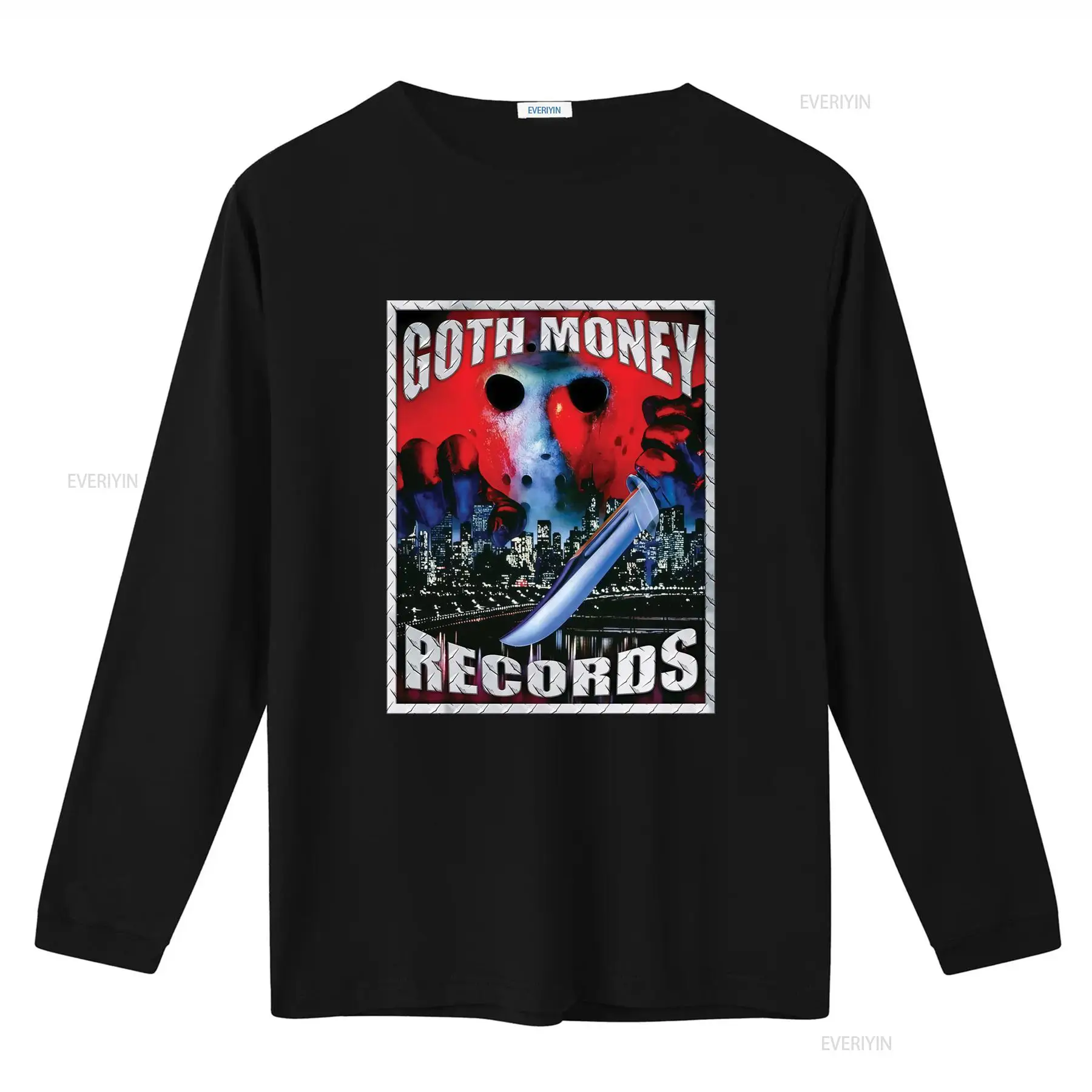 Goth Money Records Jason Logo  - Mens Fashion Black Shirt ulasan dan harga