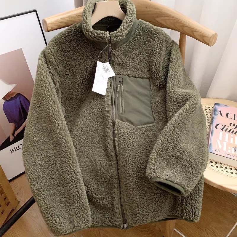 Loose Fit Lamb Velvet Jacket C - Corduroy Jacket Men ulasan dan harga