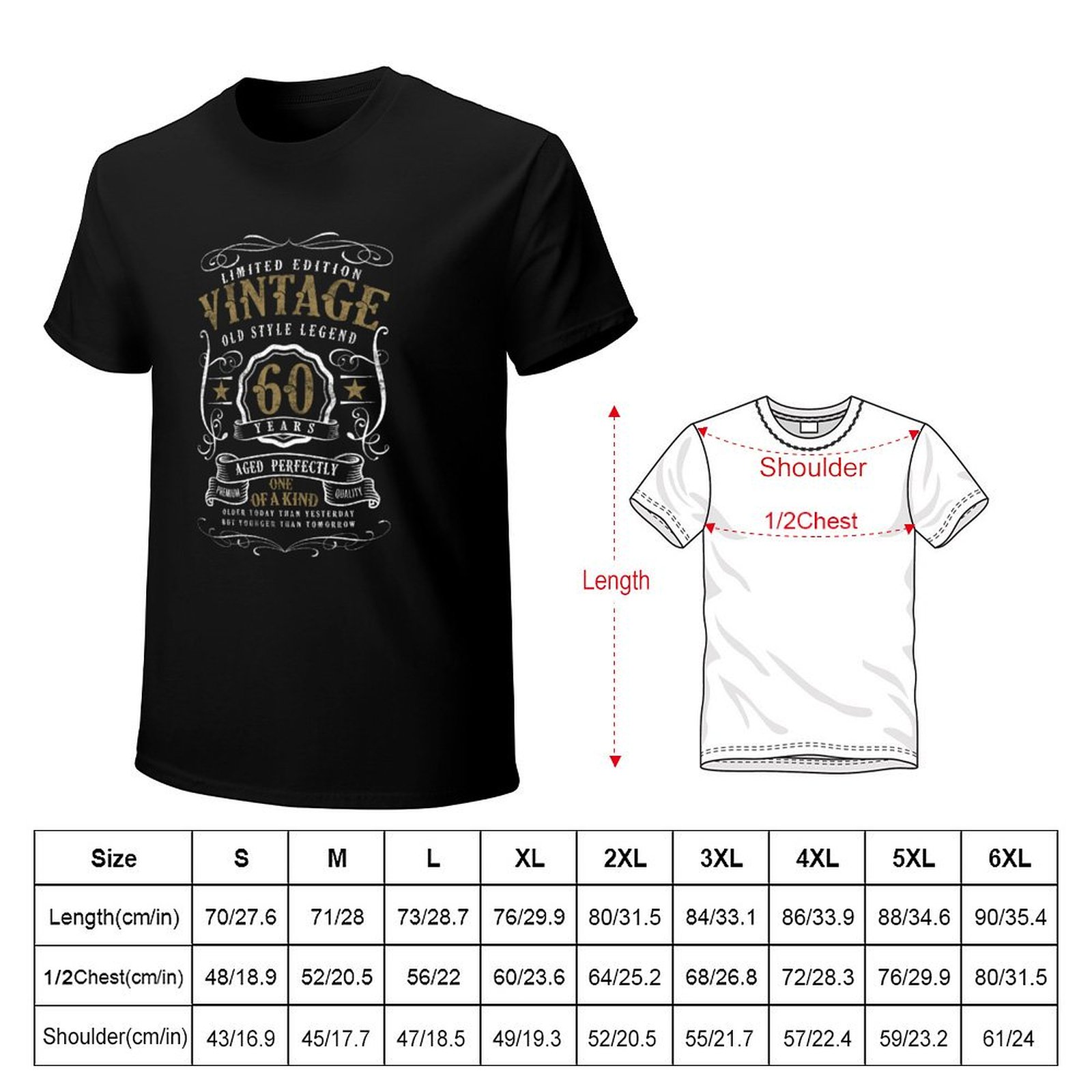 60 birthday Old Style Legend - - Men'S Fashion For 60 Year Old ulasan dan harga
